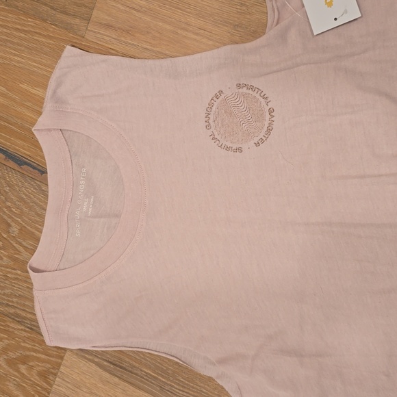 Spiritual Gangster Quartz Pink Crop Tank Small NEW - Picture 3 of 4